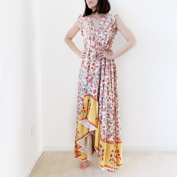 SHIPPING 4.99 -GOLDEN DREAMS Cascade Maxi dress - Picture 4 of 6